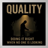 Doing It Right - Quality Engineer Motivation Poster (Voorkant)
