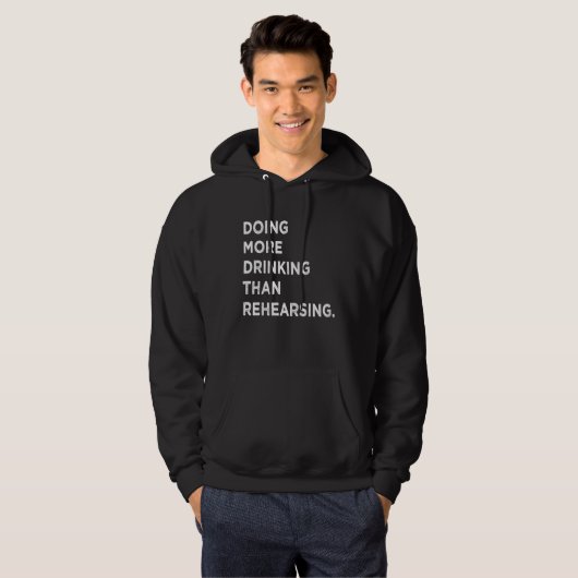 Doing More Drinking Than Rehearsing  Wedding Party Hoodie (Voorkant volledig)