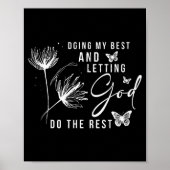 Doing My And Letting God Do The Rest, Bible Quote  Poster (Voorkant)