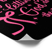 Doing My And Letting God Do The Rest Cute Ribbons  Poster (Hoek)