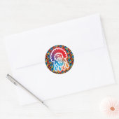 DOING THE INDIAN BY MASANSER PIXELAT RONDE STICKER (Envelop)