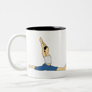 Doing Yoga Tweekleurige Koffiemok