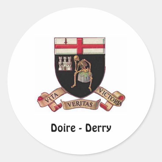 Doire (Derry) - Sticker (Voorkant)