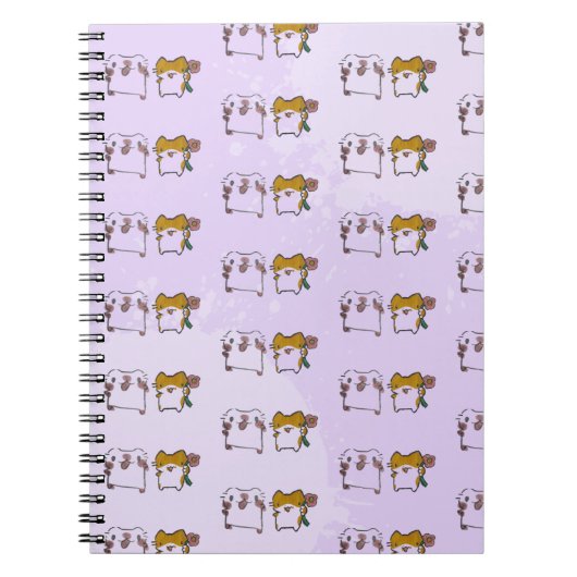 Dois Gatinhos no Lilás – Amor e Fofura em Dupla Notitieboek (Voorkant)