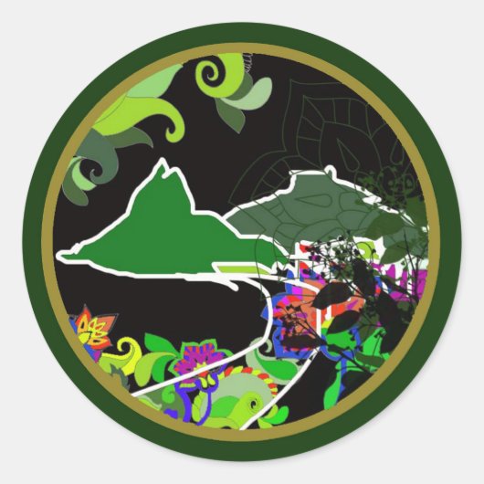 "Dois Irmãos" Leblon Ronde Sticker (Voorkant)