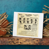 DOJ Identificatiebevel 1217 John Dillinger Fotoplaat (Zijkant)