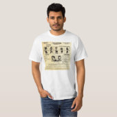 DOJ Identificatiebevel 1217 John Dillinger T-shirt (Voorkant volledig)