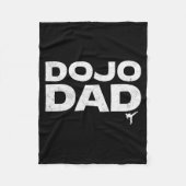 Dojo Dad Martial Arts Funny Father's Day Gift For Fleece Deken (Voorkant)