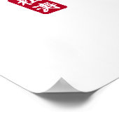 Dojo Kun – De Vijf Gedragsregels van Karate Poster (Hoek)