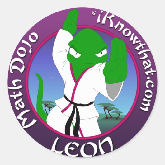 Dojo Leon Stickers (Voorkant)