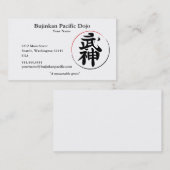 Dojo Visitekaartje (Voorkant / Achterkant)