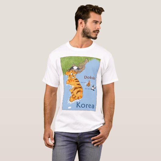 Dokdo, Korea T-shirt (Voorkant volledig)