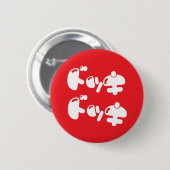 Doki Doki Doki Ronde Button 5,7 Cm (Voorkant /achterkant)