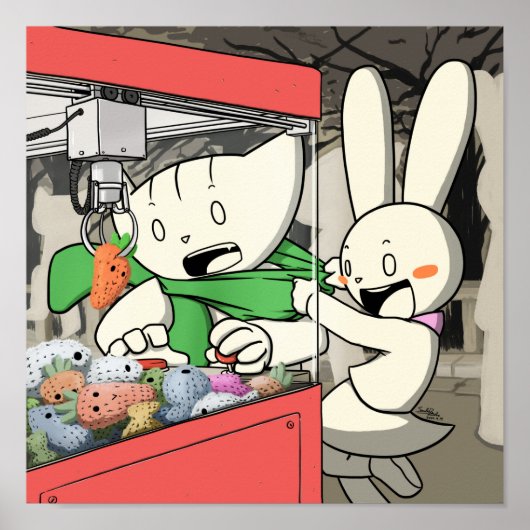 Doki & Nabi Claw Crane Poster (Voorkant)