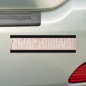 Dokkodo (Musashi) Bumpersticker (Op auto)