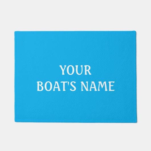 Dokmat met naam van boot deurmat (Voorkant)