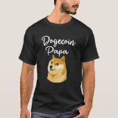 Dokoetkoe Papa Doge Hold Funny Doge Crypto Meme Do T-shirt (Voorkant)