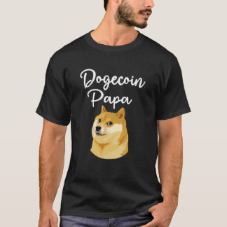 Dokoetkoe Papa Doge Hold Funny Doge Crypto Meme Do T-shirt