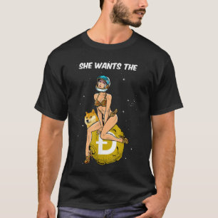 Dokoetsin Crypto Coin Ze wil D T-shirt
