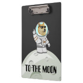 Dokoetsvlees naar de maan grappige zwarte astronau klembord (Links)