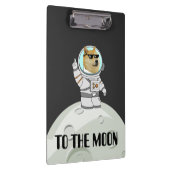 Dokoetsvlees naar de maan grappige zwarte astronau klembord (Rechts)