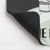 Dokoetsvlees naar de maan grappige zwarte astronau muismat (Hoek)