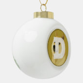 Dokokoen in keramische kerstversiering keramische bal ornament (Links)