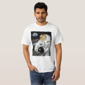 Dokokoetsastronaut naar de maan t-shirt (Voorkant volledig)