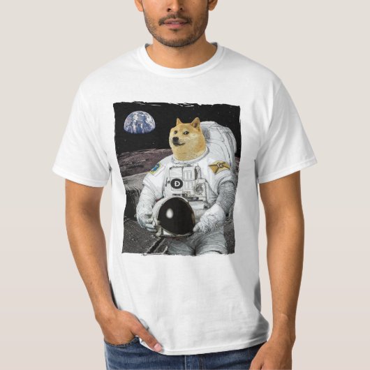 Dokokoetsastronaut naar de maan t-shirt (Voorkant)