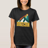 Dokokoetsin Dog Crypto Mountain Sun Rays Cryptocur T-shirt (Voorkant)