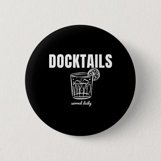 Dokstaartjes Geserveerd Dagelijks Grappige Bootdag Ronde Button 5,7 Cm (Voorkant)