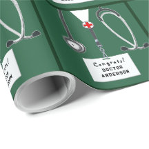 Dokter Afstudeercadeau Inpakpapier