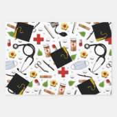 Dokter Afstudeercadeau Inpakpapier Vellen (Voorkant)