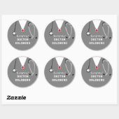 Dokter Afstudeercadeau Ronde Sticker (Vel)