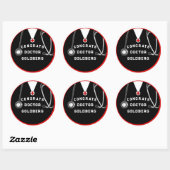 Dokter Afstudeercadeau Ronde Sticker (Vel)