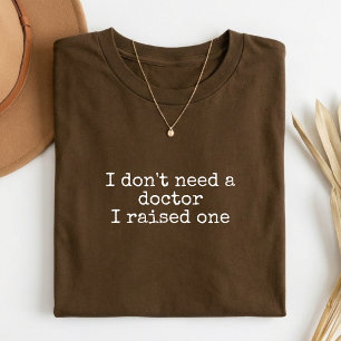 Dokter Afstudeercadeau T-shirt voor trotse ouders