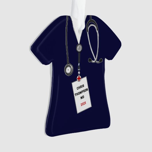 Dokter Afstuderen Keepsake 2024 Ornament (voorkant)