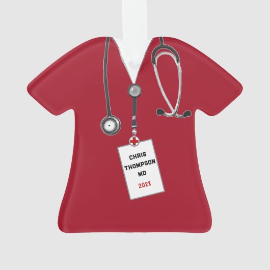 Dokter Afstuderen Keepsake 2024 Ornament (achterkant)