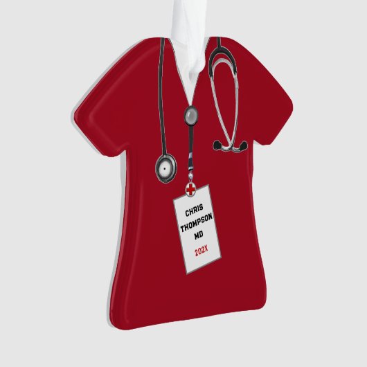 Dokter Afstuderen Keepsake 2024 Ornament (voorkant)