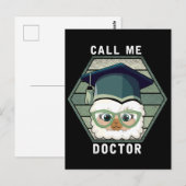 Dokter Afstuderen PHD Grappige Lama Alpaca Briefkaart (Voorkant / Achterkant)