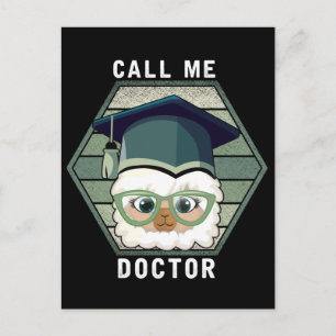 Dokter Afstuderen PHD Grappige Lama Alpaca Briefkaart