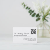 Dokter Arts Scan QR-code voor afspraak Visitekaartje (Staand voorkant)