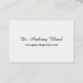 Dokter Arts Scan QR-code voor afspraak Visitekaartje (Achterkant)