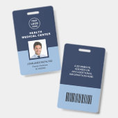 Dokter Bar Code ID van medische zorgkliniek Badge (Voor- en achterkant)