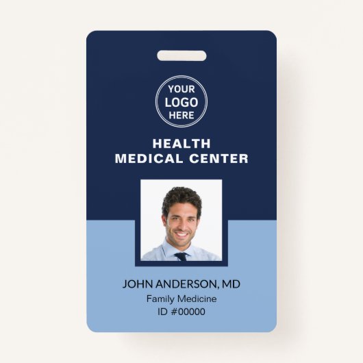 Dokter Bar Code ID van medische zorgkliniek Badge (Voorkant)