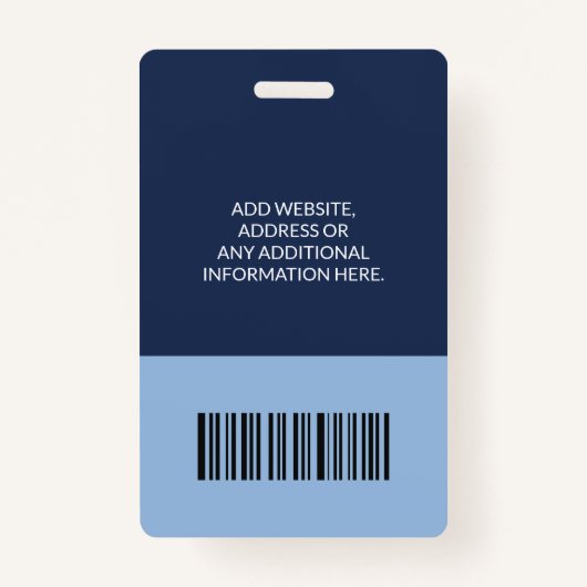 Dokter Bar Code ID van medische zorgkliniek Badge (Achterkant)
