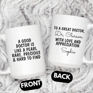 Dokter bedankcadeau, op maat gemaakte dokter koffiemok