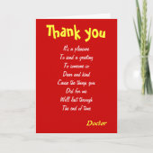 Dokter bedankt kaarten (Voorkant)