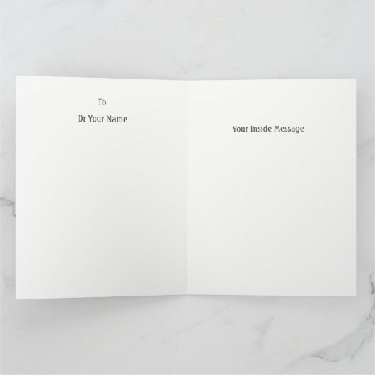 Dokter Best Wishes Kaart (Binnen)