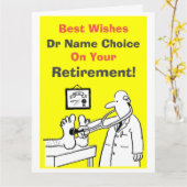 Dokter Best Wishes Kaart (Gele Bloem)